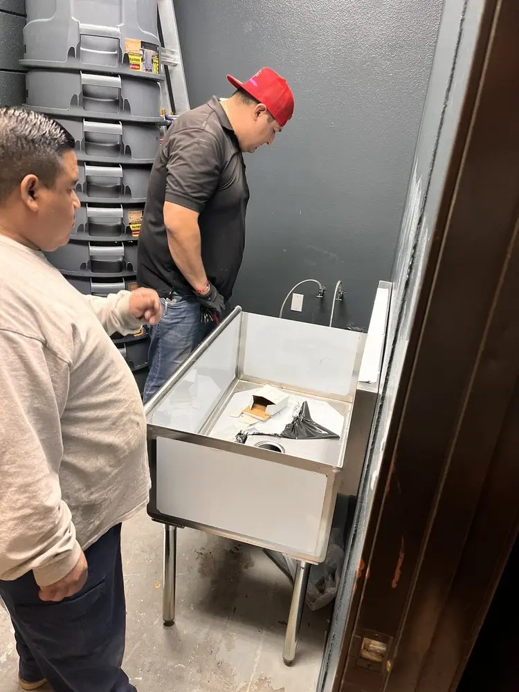 Commercial plumbing and sink installation in Sangaree